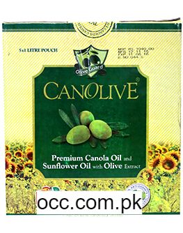 Canolive Premium Canola Cooking Oil – 01 Litre (Pack Of 5)