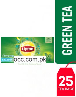 LIPTON GREEN TEA Mint Burst – 25 Tea Bags – Unilever