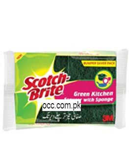 Scotch Brite Green Kitchen Sponge Scrub – Large