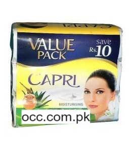 Capri Moisturising Aloe Vera Honey And Milk Protein – 100 Grams (Pack Of 3)