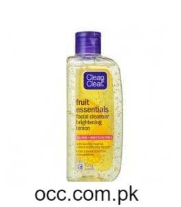 Clean & Clear Fruit Essentials Facial Cleanser Brightening Lemon