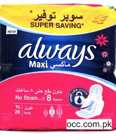 Always Long Maxi Thick Economy Trio Pack – 28 Pieces