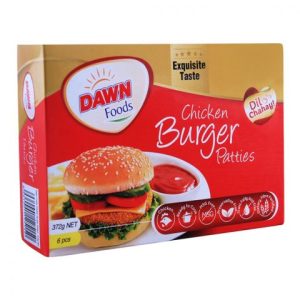 Dawn Chicken Burger Patties Regular – 372 Grams (6 Pieces)