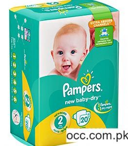 Pampers Baby Dry Diapers (VP) Mini (3-8 Kg.) – 20 Pieces