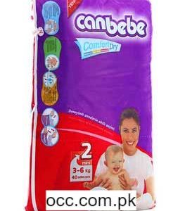Canbebe Diapers Super Eco Mini Size – (03 – 06 kg.) 40 Pieces