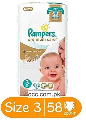 Pampers Diapers Premium Care (04-09 kg) – Mega Pack 78 peices