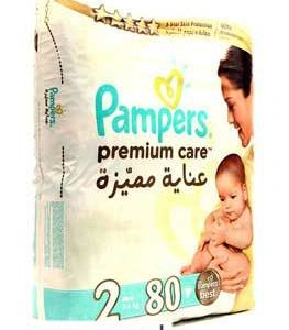 Pampers Diapers Premium Care 3-6 kg. – Mega Pack 80 Pcs.
