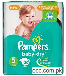 Pampers Baby Dry Diapers (JP) Junior (11-25 Kg.) – 30 Pieces