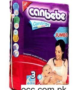 Canbebe Diapers Jumbo Midi Pack – (04-09 kg.) 62 Pieces