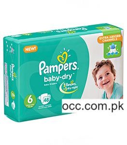 Pampers Baby Dry Diapers (MP) Extra Large (15+ Kg.) – 48 Pieces