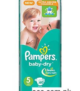 Pampers Baby Dry Diapers (MP) Junior (11-25 Kg.) – 60 Pieces