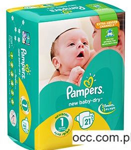 Pampers Baby Dry Diapers (VP) New Born (2-5 Kg.) – 21 Pieces