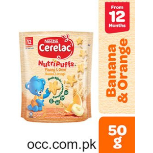 NESTLE CERELAC NUTRIPUFF Banana-Orange -50 gm