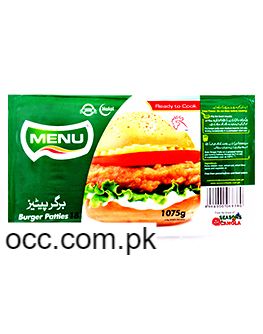 Menu Chicken Burger Patties Family Pack – 1075 Grams