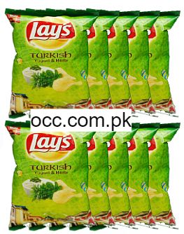 Lays Turkish Yogurt & Herb – 14 Grams (Pack of 10) | Chips