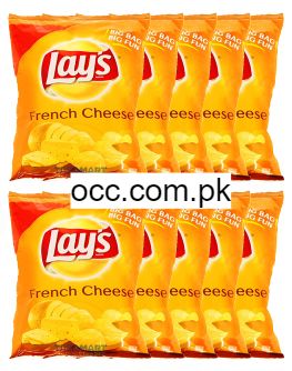 Lays French Cheese – 25 Grams (Pack of 10) | Chips