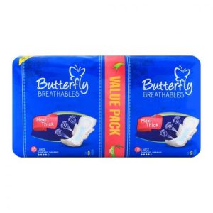 Butterfly Breathables Maxi Thin Large 18'S