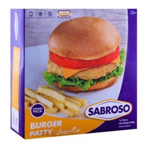 Sabroso Burger Patty, 16 Pieces, Chicken, 1000g