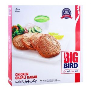 Big Bird Chicken Chapli Kabab, 12 Pieces, 912gm