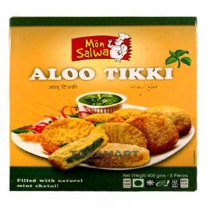 Mon Salwa Aloo Tikki With Mint Sauce