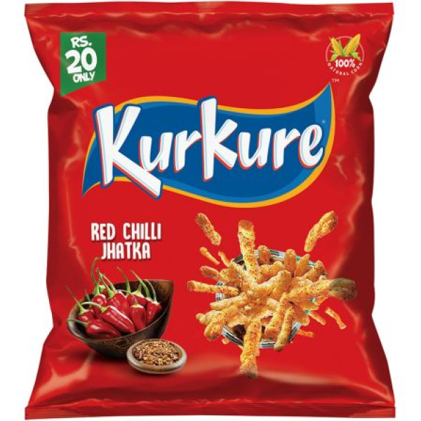 Kurkure Red Chilli Jhatka, 21g