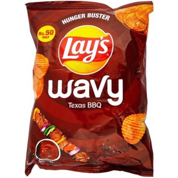 Lays Wavy Texas BBQ Chips, 30g
