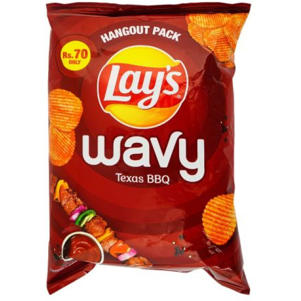 Lays Wavy Texas BBQ Chips, 45g
