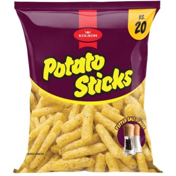 Kolson Potato Sticks, Pepper & Salt, 38g